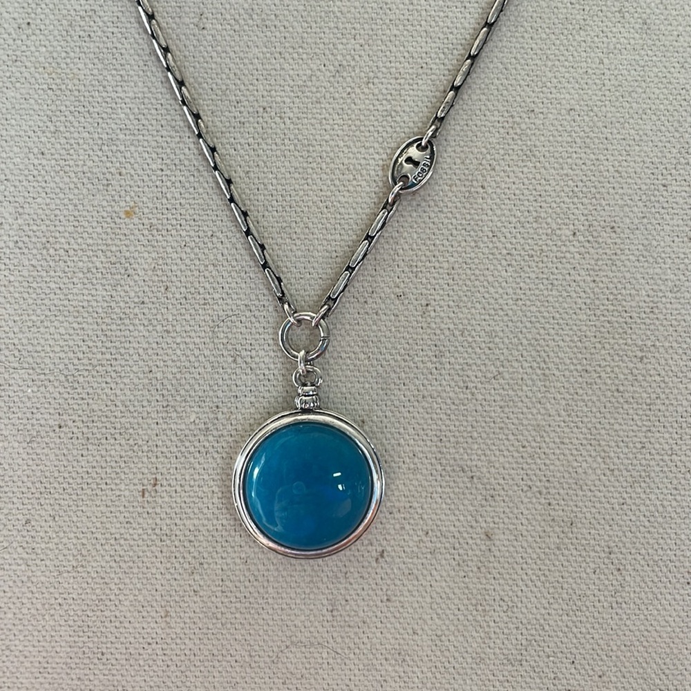 Fossil Vintage Blue Necklace - Picture 3 of 3